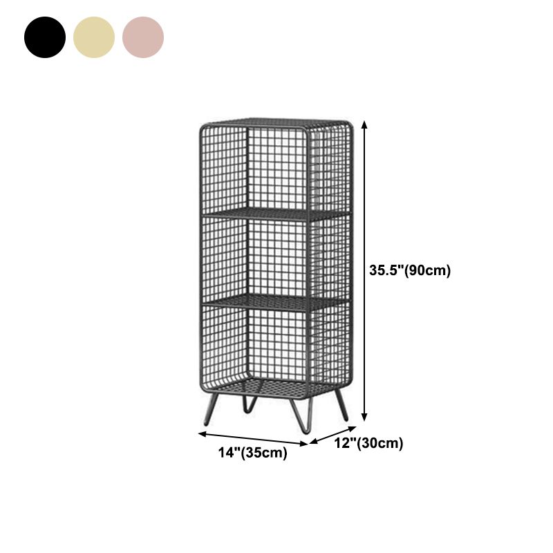 Closed Back Industrial Standard Bookshelf Iron Vertical Bookshelf for Bedroom Clearhalo 'Bookcases' 'furn' 'furn_bookcases' 'Furniture' 'furniture_bookcases' 'kitchen' 'kitchen_bookcases' 'Living Room Furniture' 'Office Furniture' 1200x1200_d47bf32e-99eb-4f87-931c-47fcc99aac3a
