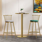 Glam Backrest Armless Counter Stool Iron Bar Stool with Velvet Cushion and Pedal for Cafe Clearhalo 'Bar Furniture' 'Bar Stools' 'bar_stools' 'furn' 'furn_bar_stools' 'Furniture' 'Kitchen & Dining Furniture' 1200x1200_d47c6830-230a-4575-9c90-8afcd2db3c44