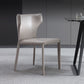 Modern Wingback Side Chair Leather Armless Dining Chair with Metal Legs Clearhalo ' kitchen&dining_furn' 'Dining Chairs' 'Dining Tables & Seating' 'dining_chair' 'Furniture' 'furniture_dining_chair' 'Kitchen & Dining Furniture' 'kitchen' 1200x1200_d47ce439-2422-47c3-a5d6-81b497806e60