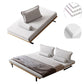 Pillow Top Arm Sleeper Scandinavian Styled Sleeper Sofa Bed in Gray
