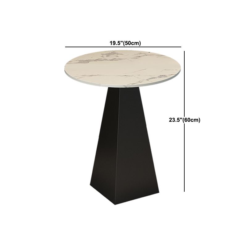 Tavolino rotondo moderno da 19.6 "/23.6"