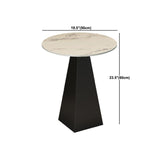 Tavolino rotondo moderno da 19.6 "/23.6"