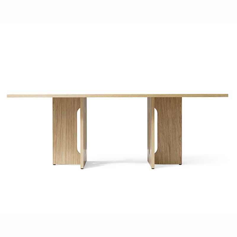 Rectangle Wood Color Dining Table Solid Wood Table Simplicity with Double Pedestal Clearhalo ' dining_table' 'Dining Tables & Seating' 'Dining Tables' 'furn' 'furn_dining_table' 'Furniture' 'furniture_dining_table' 'Kitchen & Dining Furniture' 'kitchen&dining_furn' 'kitchen' 'kitchen_dining_table' 1200x1200_d47f5f7d-e83c-4e0c-891f-394ac43ce5c5