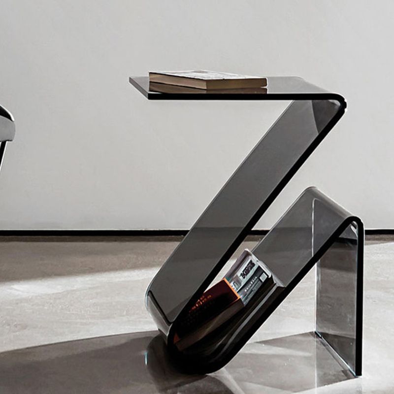 Ultra-Modern Side Table Acrylic Pedestal Accent Side Table for Bedroom Clearhalo 'Coffee & Accent Tables' 'End & Side Tables' 'end_side_tables' 'furn' 'furn_end_side_tables' 'Furniture' 'Living Room Furniture' 1200x1200_d47f9504-6dfd-4337-8eec-1f495b9fdb5b