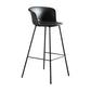 Modern Bucket Low Back Counter Chair Faux Leather Counter Bar Stool for Dining Room