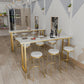 Marble Top Bar Table Rectangle Contemporary Style Pub Table for Cafe Clearhalo 'Bar Furniture' 'Bar Tables' 'bar_tables' 'furn' 'furn_bar_tables' 'Furniture' 'Kitchen & Dining Furniture' 1200x1200_d4838191-14ef-4819-9b88-ee2097cb98dd