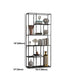 Metal Standard Bookcase Contemporary Style Open Back Bookshelf for Home Office Clearhalo 'Bookcases' 'furn' 'furn_bookcases' 'Furniture' 'Office Furniture' 1200x1200_d484bff1-ef06-437a-aef2-e9454882e91b