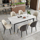 Glam 1/5/7 Pieces Metal Dining Set Dining Furniture Set /Separate Items Clearhalo 'Dining Room Sets' 'Dining Tables & Seating' 'dining_room_set' 'furn' 'furn_dining_room_set' 'Furniture' 'furniture_dining_room_set' 'Kitchen & Dining Furniture' 'kitchen&dining_furn' 'kitchen' 1200x1200_d485d817-5809-49e2-baa6-a9ff5d35d2a3