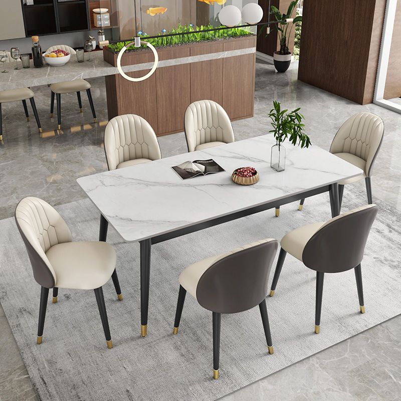 Glam 1/5/7 Pieces Metal Dining Set Dining Furniture Set /Separate Items Clearhalo 'Dining Room Sets' 'Dining Tables & Seating' 'dining_room_set' 'furn' 'furn_dining_room_set' 'Furniture' 'furniture_dining_room_set' 'Kitchen & Dining Furniture' 'kitchen&dining_furn' 'kitchen' 1200x1200_d485d817-5809-49e2-baa6-a9ff5d35d2a3