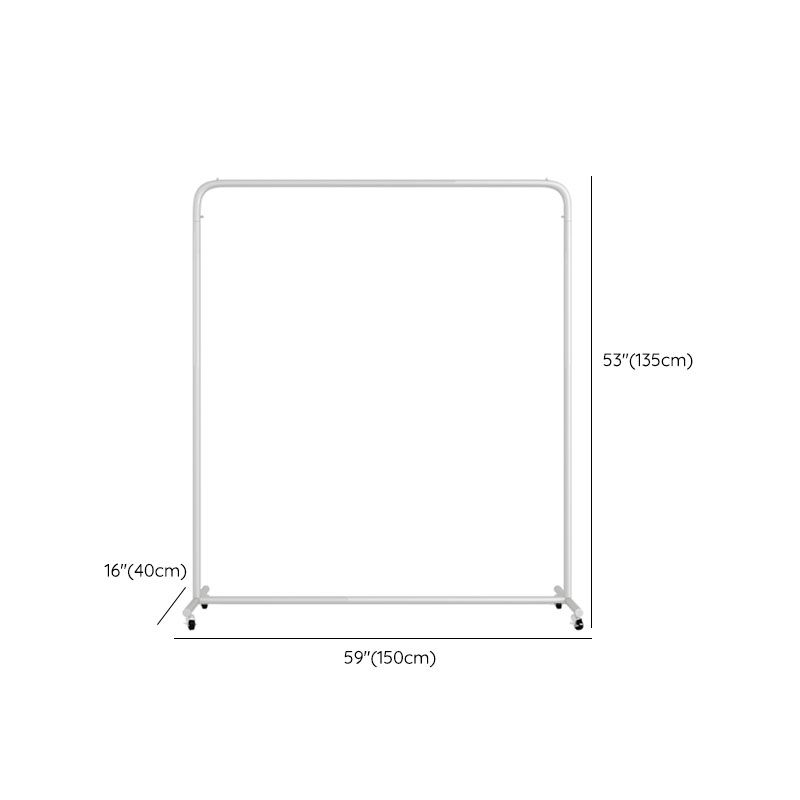 Contemporary Coat Rack Hanging Rail Metal Framed Entryway Kit Clearhalo 'Entry & Mudroom Furniture' 'furn' 'furn_hall_tree_coat_racks' 'Furniture' 'Hall Trees & Coat Racks' 'hall_tree_coat_racks' 1200x1200_d48796b7-164f-436e-8542-eb10e31cb678