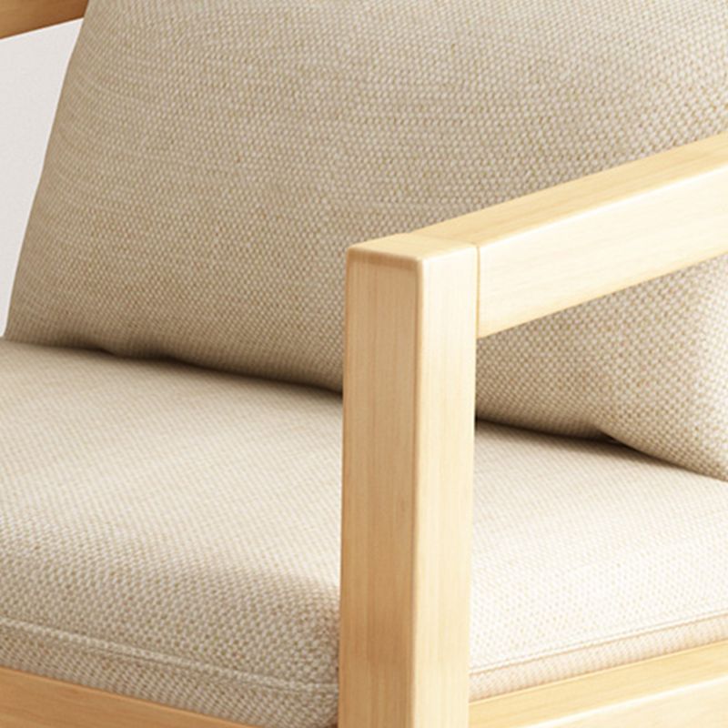Linen Arm Chair 28.34" Wide Solid Wood Frame Chair for Bedroom Clearhalo 'Accent Chairs' 'accent_chairs' 'Chairs & Seating' 'furn' 'furn_accent_chairs' 'Furniture' 'Living Room Furniture' 1200x1200_d48e0502-1267-4944-8783-2ab87ab4d689