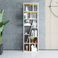 9.84"W 78.74"H Bookcase Industrial Style Open Back Bookcase for Study Room Home Office Clearhalo 'Bookcases' 'furn' 'furn_bookcases' 'Furniture' 'furniture_bookcases' 'kitchen' 'kitchen_bookcases' 'Living Room Furniture' 'Office Furniture' 1200x1200_d48e7aa2-7ad3-4cfc-add2-e599ac43d2bd