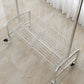 Industrial Coat Hanger Silver Metal Storage Coat Rack with Castors