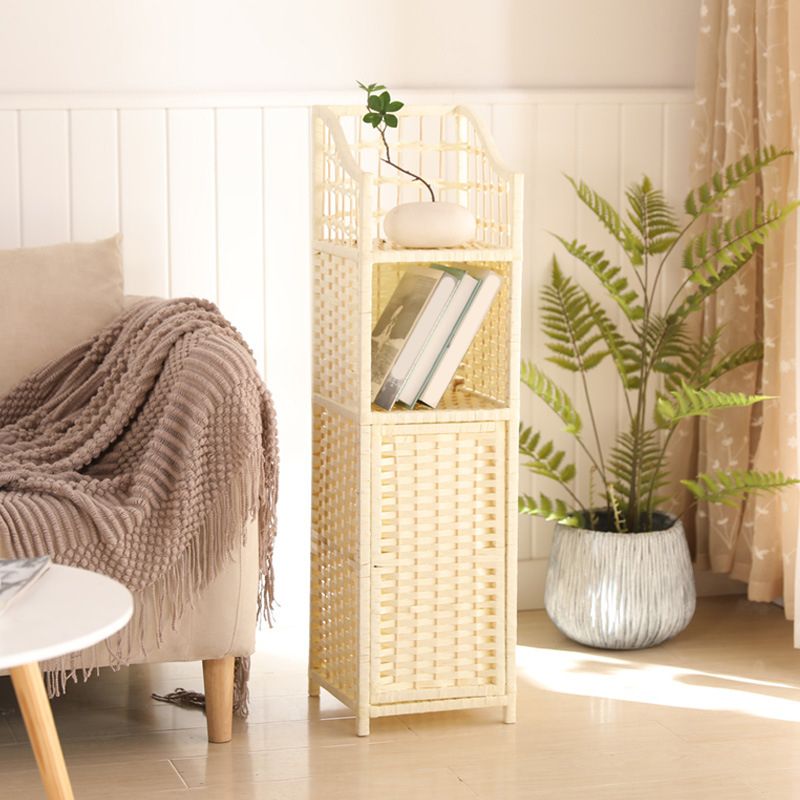 モダンなスタイルのベッドサイドテーブルラタン素材マルチ - カラー選択4脚ナイトスタンド