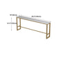 Trestle Rectangle Counter Height Dining Table White and Gold Counter Table Clearhalo 'Bar Furniture' 'Bar Tables' 'bar_tables' 'furn' 'furn_bar_tables' 'Furniture' 'furniture_bar_tables' 'Kitchen & Dining Furniture' 'kitchen&dining_furn' 'kitchen' 1200x1200_d491aca4-b147-426b-a3d6-ecbf503a0114