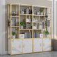 Contemporary 70.87" H Metal Shelf Open Bookcase for Living Room Clearhalo 'Bookcases' 'furn' 'furn_bookcases' 'Furniture' 'Office Furniture' 1200x1200_d49468dd-52e4-44fe-b37f-6dcbb0e4c02b
