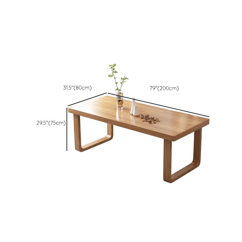 Natural Finish Massivholz Essset 1/7 Stücke Modernes Esseet Set mit Holzstühlen