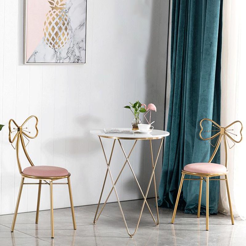 Scandinavian Style Upholstered Dining Chair Open Back Armless Single Chair Clearhalo ' kitchen&dining_furn' 'Dining Chairs' 'Dining Tables & Seating' 'dining_chair' 'furn' 'furn_dining_chair' 'Furniture' 'furniture_dining_chair' 'Kitchen & Dining Furniture' 'kitchen' 1200x1200_d494cbd2-f501-499a-bd92-decfc4a80cb7