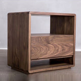 Modern da 20 "HED da 20" comodini in legno massiccio a legno massiccio da 1 tradotto tavolo da notte