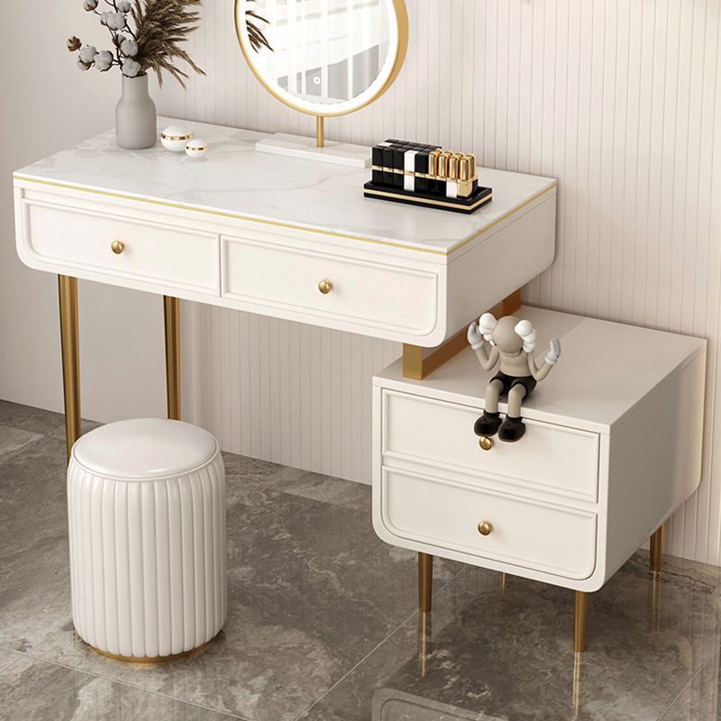 Escritorio de tocador de tocador de maquillaje de top de pizarra de glamera para dormitorio