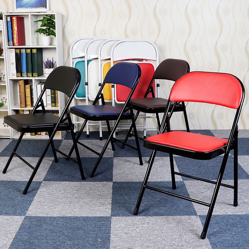 Contemporary Style Dining Chair Dining Armless Folding Side Chair with Metal Legs Clearhalo ' kitchen&dining_furn' 'Dining Chairs' 'Dining Tables & Seating' 'dining_chair' 'furn' 'furn_dining_chair' 'Furniture' 'furniture_dining_chair' 'Kitchen & Dining Furniture' 'kitchen' 1200x1200_d4987ec7-2205-4c16-a69c-32a68296c149