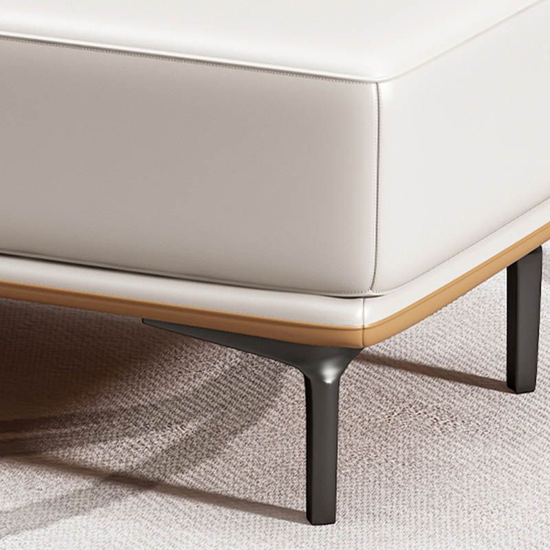 Banco moderno de dormitorio Banco de asiento de color sólido con tapizado