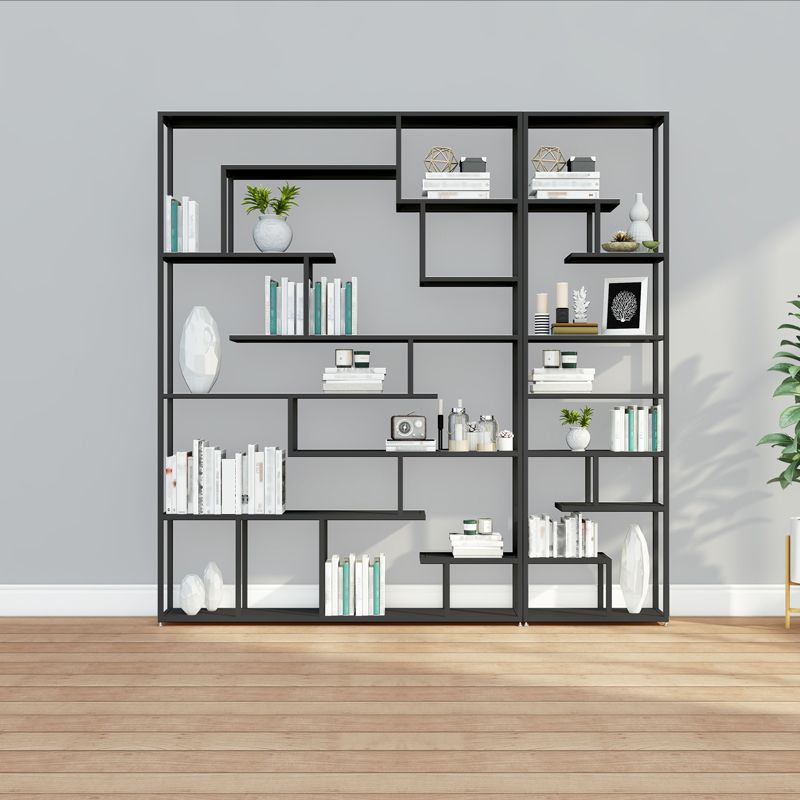 Industrial Metal Etagere Bookshelf Open Iron Bookshelf for Home Office Clearhalo 'Bookcases' 'furn' 'furn_bookcases' 'Furniture' 'furniture_bookcases' 'kitchen' 'kitchen_bookcases' 'Living Room Furniture' 'Office Furniture' 1200x1200_d49ae5e6-aa9c-4fc5-b8e6-e0530ee81ab4