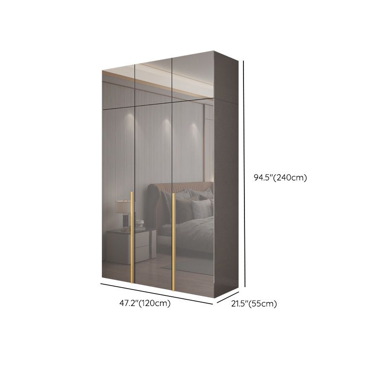 Slaapkamer Moderne opbergkast houten garderobe kast met kledingstaaf