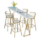 Traditional Luxury Solid Wood Table Gold and Metal Base Bar Table Clearhalo 'Bar Furniture' 'Bar Tables' 'bar_tables' 'furn' 'furn_bar_tables' 'Furniture' 'Kitchen & Dining Furniture' 1200x1200_d49e8586-bc25-4787-a7d3-c35ef0279872