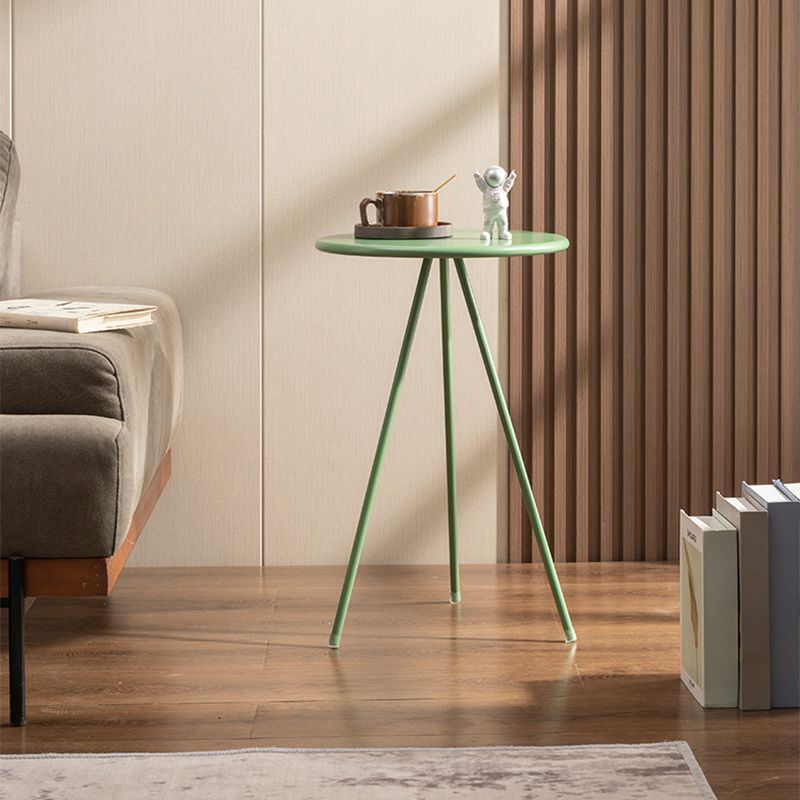 メタルホワイト/グリーン/ブラック/ゴールド3脚ベースデザインラウンドコーヒーテーブル