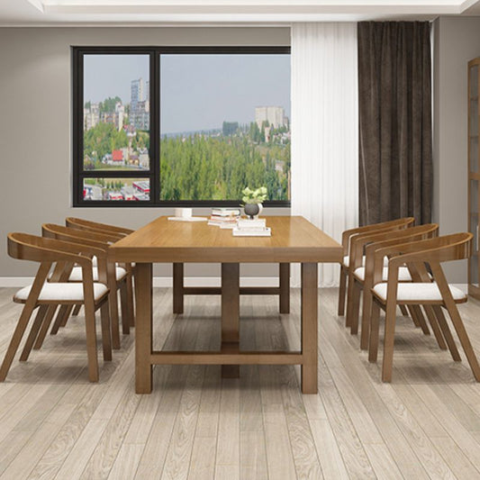 Solid Wood Rectangular Office Desk Industrial 29.53" Tall Writing Desk Clearhalo 'furn' 'furn_office_desk' 'Furniture' 'Office Desks' 'Office Furniture' 'office_desk' 1200x1200_d49fdf71-735b-4c8f-abdc-137447c4835c