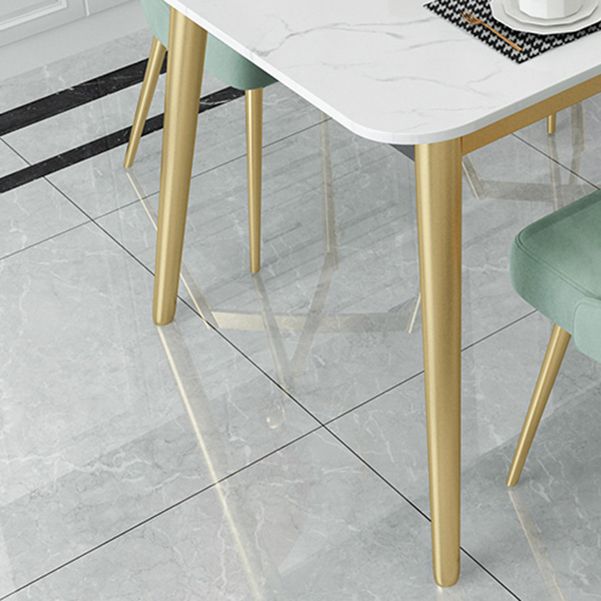 Glam Style 1/4/5 Pieces Dining Set White-gold Table Kitchen Set for Dining Room Clearhalo 'Dining Room Sets' 'Dining Tables & Seating' 'dining_room_set' 'furn' 'furn_dining_room_set' 'Furniture' 'furniture_dining_room_set' 'Kitchen & Dining Furniture' 'kitchen&dining_furn' 'kitchen' 1200x1200_d4a0356d-9c2f-4ac2-9ad3-6b5bc582903b