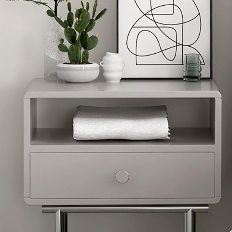 Comodino ingegnerizzato in legno comodino industriale mobile per camera da letto