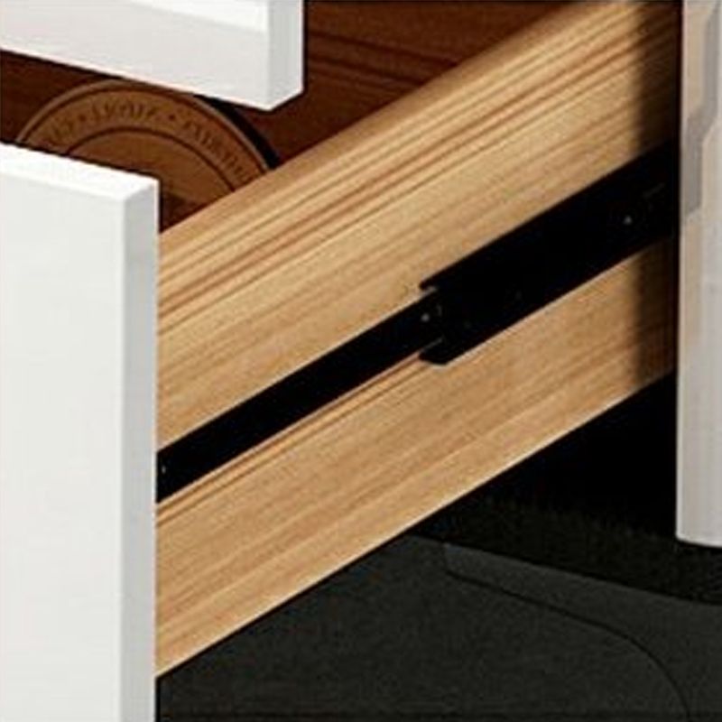 家のために金属足を備えた現代の胸の白い二重ドレッサー