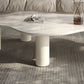 No Distressing Single Coffee Table Slate Free-Form White Coffee Table Clearhalo 'Coffee & Accent Tables' 'Coffee Tables' 'coffee_tables' 'furn' 'furn_coffee_tables' 'Furniture' 'Living Room Furniture' 1200x1200_d4a4deca-6112-4f52-a8d4-815512977a8e