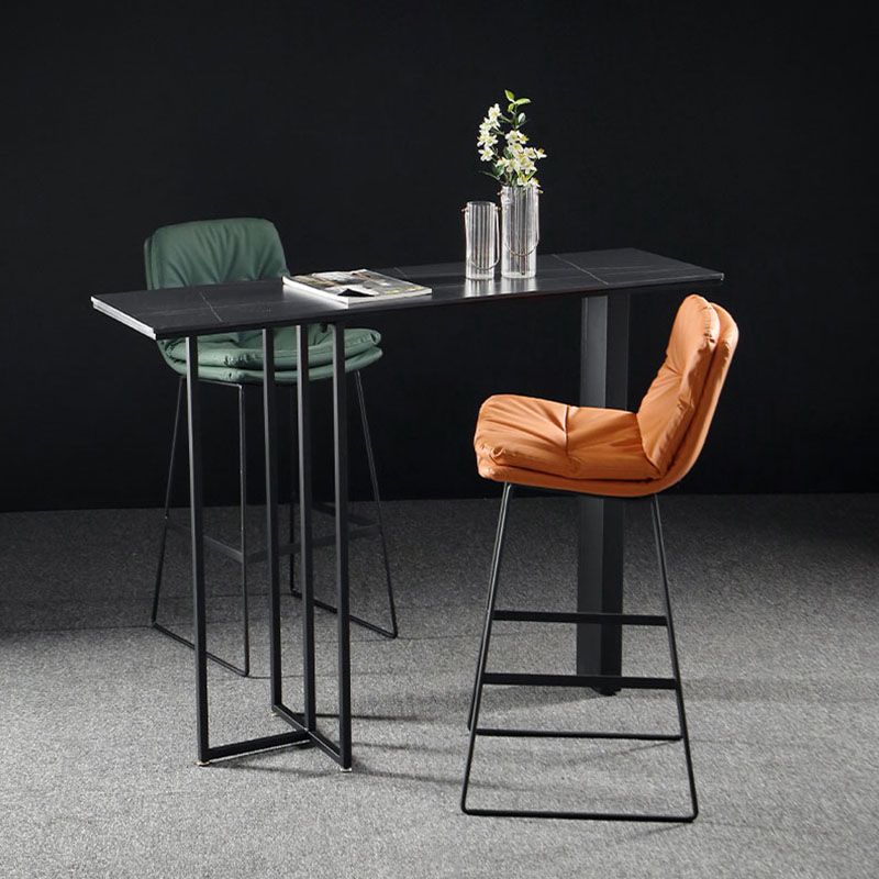 Industrial Rectangle Top Counter Table Marble Top 42-inch Height Table Clearhalo 'Bar Furniture' 'Bar Tables' 'bar_tables' 'furn' 'furn_bar_tables' 'Furniture' 'furniture_bar_tables' 'Kitchen & Dining Furniture' 'kitchen&dining_furn' 'kitchen' 1200x1200_d4a5965f-8652-46bc-a207-752cd2020c64