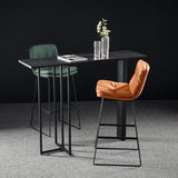 Industrial Rectangle Top Counter Table Marble Top 42-inch Height Table Clearhalo 'Bar Furniture' 'Bar Tables' 'bar_tables' 'furn' 'furn_bar_tables' 'Furniture' 'furniture_bar_tables' 'Kitchen & Dining Furniture' 'kitchen&dining_furn' 'kitchen' 1200x1200_d4a5965f-8652-46bc-a207-752cd2020c64