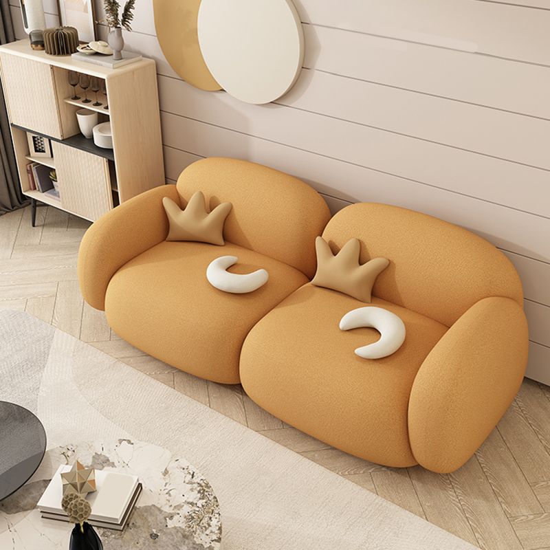 現代的な27.56 "Hフェイクレザースクエアアームソファリビングルーム