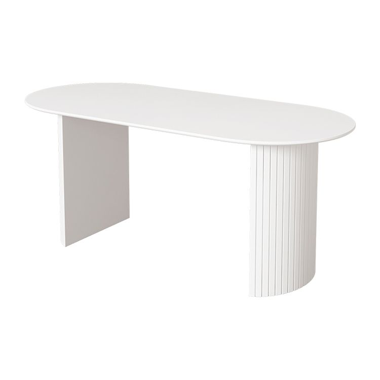 Contemporary Style Stone Dining Table Double Pedestal Table for Dining Room Clearhalo ' dining_table' 'Dining Tables & Seating' 'Dining Tables' 'furn' 'furn_dining_table' 'Furniture' 'furniture_dining_table' 'Kitchen & Dining Furniture' 'kitchen&dining_furn' 'kitchen' 'kitchen_dining_table' 1200x1200_d4a9cf2c-4d66-44f2-bdeb-715c772c5954