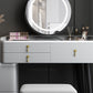 Tocador de maquillaje de dormitorio 31.1 "tocador moderno alto en gris