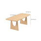 Table à manger rectangulaire à Double piédestal, Table moderne en bois de pin pour le salon