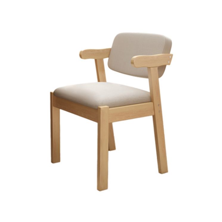 Wood Modern Dining Arm Chair with Color Cushion Open Back Dining Side Chair Clearhalo ' kitchen&dining_furn' 'Dining Chairs' 'Dining Tables & Seating' 'dining_chair' 'furn' 'furn_dining_chair' 'Furniture' 'furniture_dining_chair' 'Kitchen & Dining Furniture' 'kitchen' 1200x1200_d4ab176d-e58d-4f92-bdc8-7b8aa036cbd3