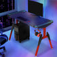 Modern Style Computer Desk Free Form Gaming Desk with 4 Legs Clearhalo 'furn' 'furn_office_desk' 'Furniture' 'Office Desks' 'Office Furniture' 'office_desk' 1200x1200_d4ab17aa-a87a-4d68-a142-d85c08f3687a