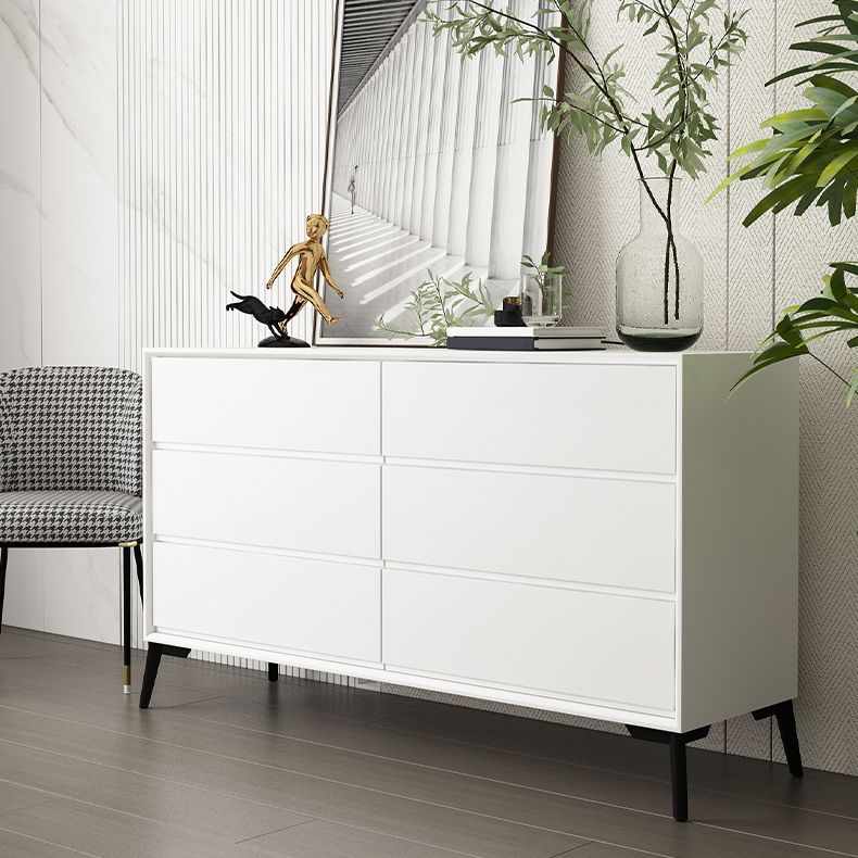 Modern Engineered Wood Buffet Sideboard 15.7"D Dining Room Buffet Server Clearhalo 'buffet_sideboard' 'Buffets & Sideboards' 'furn' 'furn_buffet_sideboard' 'Furniture' 'furniture_buffet_sideboard' 'Kitchen & Dining Furniture' 1200x1200_d4ab92df-a602-45f5-be80-4e3c1ef64d5b