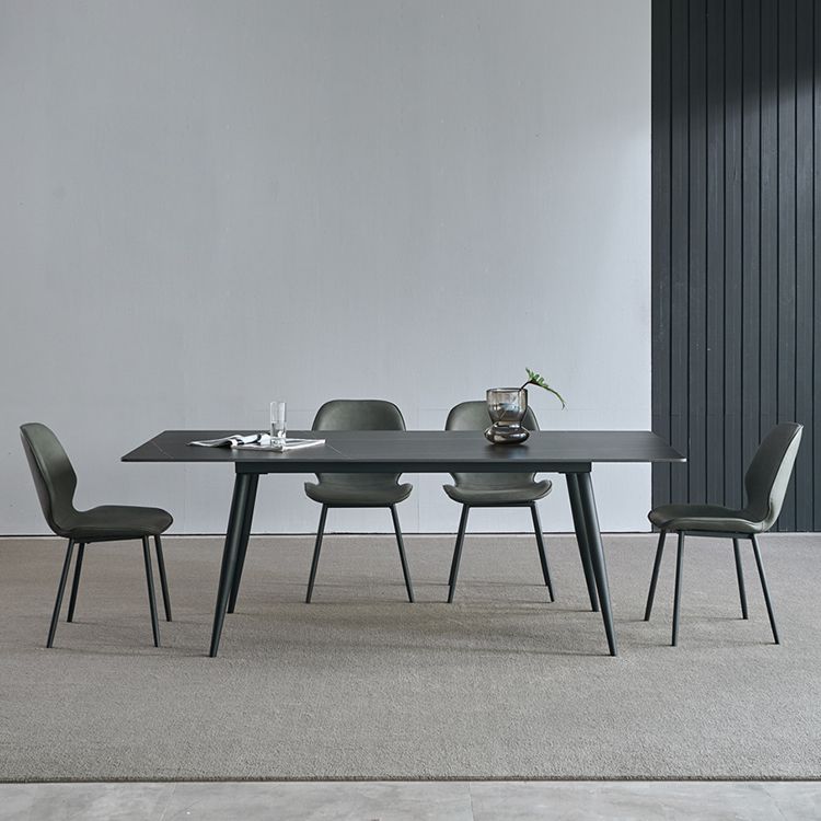 Industrial Metal Dining Room Chair Faux Leather Dining Chairs for Restaurant Use Clearhalo ' kitchen&dining_furn' 'Dining Chairs' 'Dining Tables & Seating' 'dining_chair' 'furn' 'furn_dining_chair' 'Furniture' 'furniture_dining_chair' 'Kitchen & Dining Furniture' 'kitchen' 1200x1200_d4aceb80-3f55-44ba-8b6c-2ae528d26492