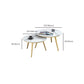 Frame Glam Cocktail Table Stone Round Nesting Coffee Table Set Clearhalo 'Coffee & Accent Tables' 'Coffee Tables' 'coffee_tables' 'furn' 'furn_coffee_tables' 'Furniture' 'Living Room Furniture' 1200x1200_d4af9db2-67a8-45a8-ae2b-03a96bbfc0fb