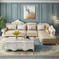 Tufted Scroll Arm Chesterfield Sofa and Chaise Genuine Leather Sofa with Pillows Clearhalo 'furn' 'furn_sectionals' 'Furniture' 'Living Room Furniture' 'Sectionals' 1200x1200_d4b0de62-e51c-4a6f-b6ae-af22bf579eb9