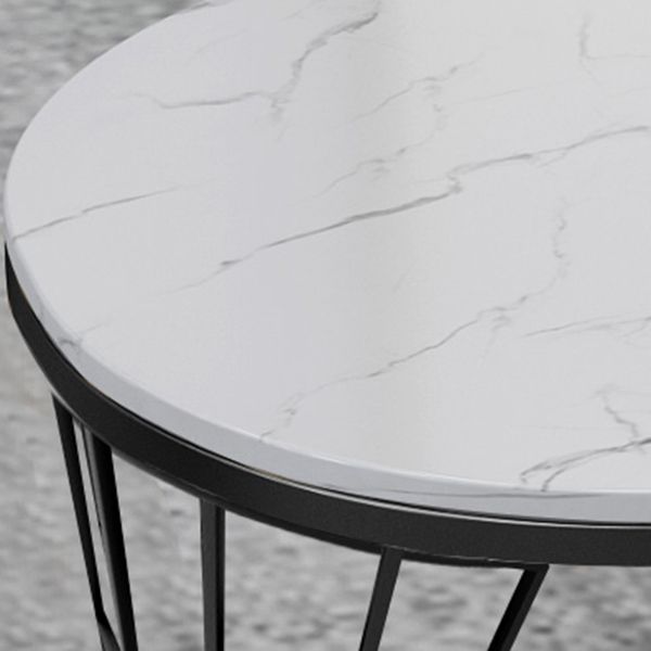 Glam Style Bar Bistro Set 1/3 Pieces Stone Bar-Height Bar table with Upholstered Stools Clearhalo 'Bar Furniture' 'furn' 'furn_home_bar_bar_sets' 'Furniture' 'Home Bars & Bar Sets' 'home_bar_bar_sets' 'Kitchen & Dining Furniture' 1200x1200_d4b0f2d0-016a-464a-b82b-852480557bff