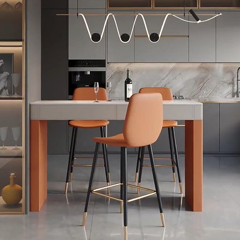 1/3/4 pezzi sgabello da bar e set da tavolo set da tavolo rettangolare