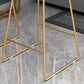 Free Form Pub-Set, 1/2/3-teiliges Bartisch- und Hocker-Set aus Metall und Samt